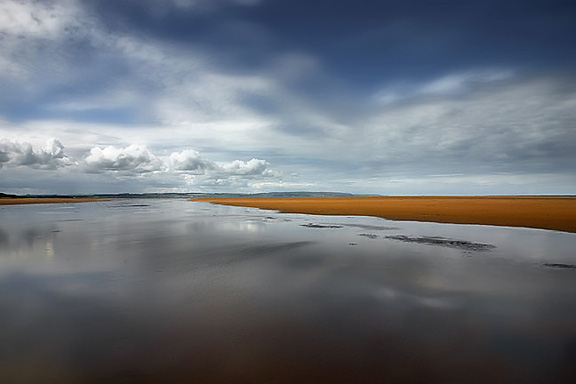 Sand, Sea and Sky on the Holy Island Of Lindisfarne, Northumberland UK