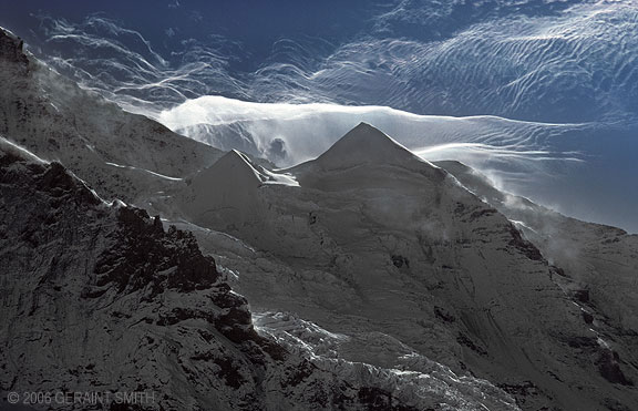 The Jungfrau from Kliene Scheidegg in the Swiss Alps' Bernese Oberland