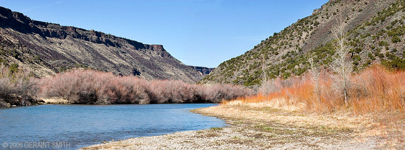 The Rio Grande at the Orilla Verde Recreation Area in Pilar, NM