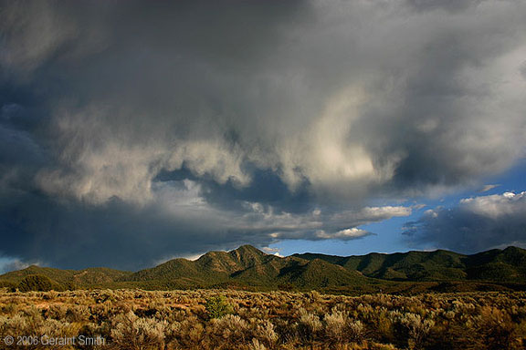 Anticipation of summer thunderstorms, taken along Highway 68 south of Taos, New Mexico