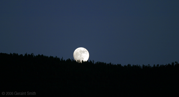 Full moon rise Taos, New Mexico 
