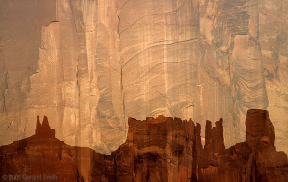 Navajo sandstone in Monument Valley Navajo Tribal Park, Arizona