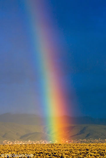 Rainbow on the mesa, Taos 
