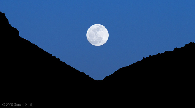 Moonrise over the Rio Grande Gorge, New Mexico