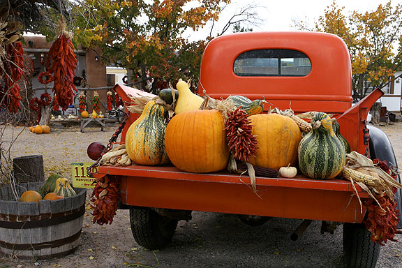 Garcia's Truck at Garcia's Corn Stalk Gift Shop and Fruit Stand in Velarde New Mexico