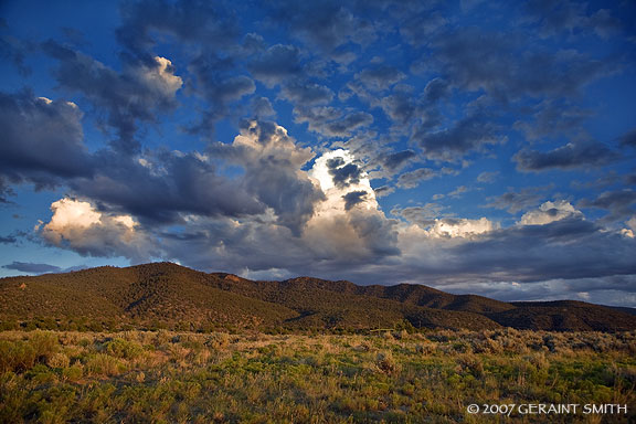 Early evening storm clearing, south of Taos, NM