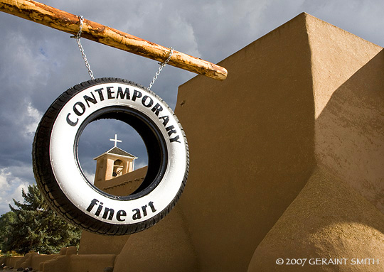 "Yes ... I see it now!" ... a new view of the St Francis church Ranchos de Taos, NM