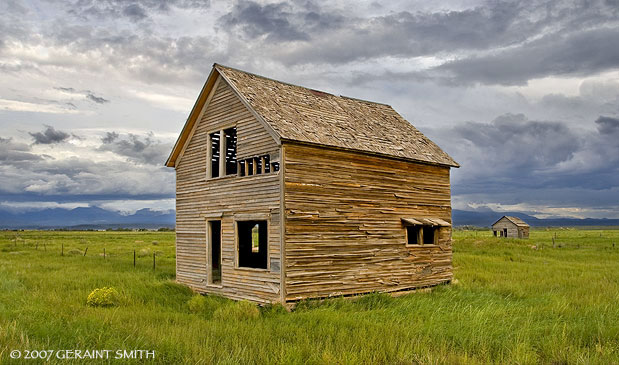 Old wood building near San Acacio, Colorado