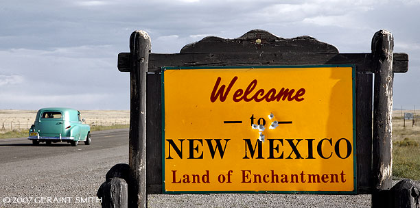 "Welcome to New Mexico, Land Of Enchantment"