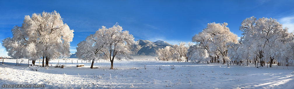 A cold and frosty morning in Taos