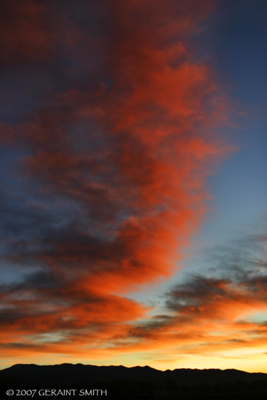 Sunset over Taos, New Merxico