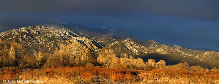 High desert mountain light in the Taos valley