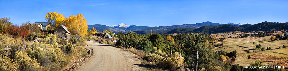 Fall in Llano de San Juan just off the high road to Taos, New Mexico