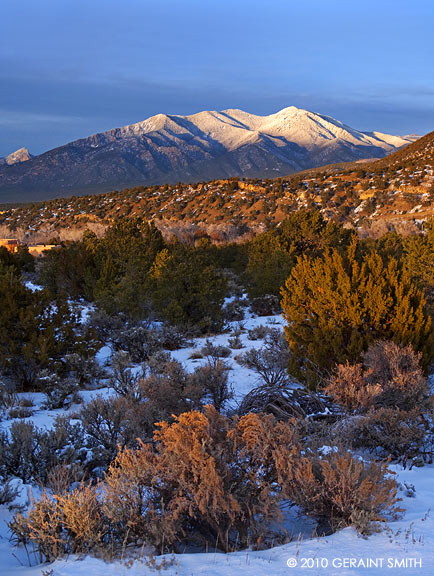 Taos Mountain from the foothills