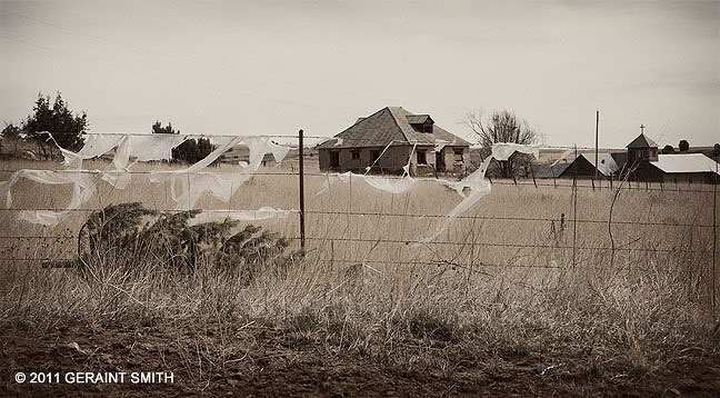 Fence ghosts in Sapello, NM