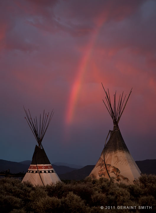 Rainbow Tipis in Taos New Mexico