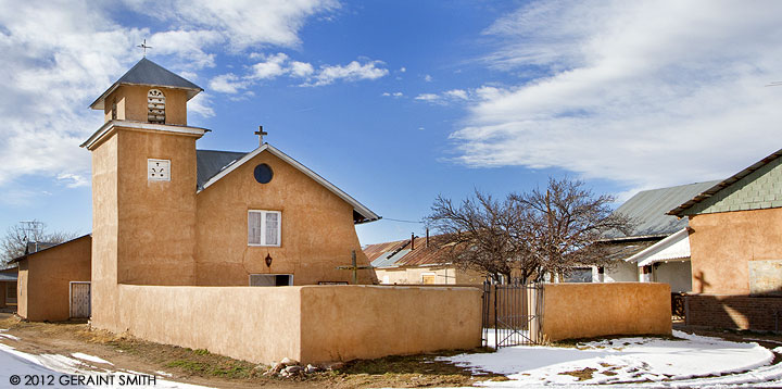 Old Truchas Mission Of Holy Rosary, (Built1764) on the High Road to Taos