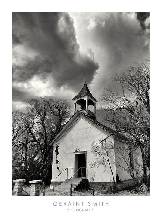The old Presbytarian mission church in Holman, NM