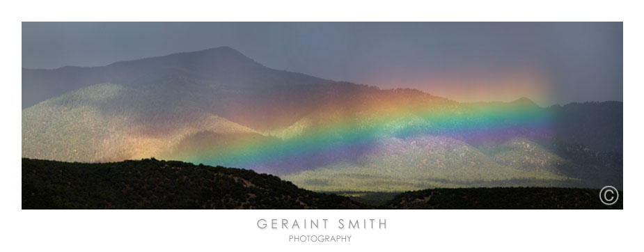 Mountain prism rainbow