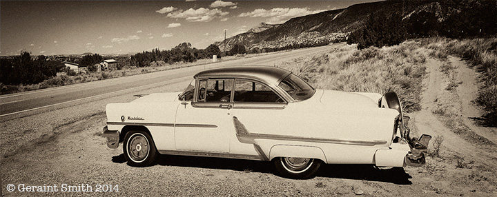 1955 Mercury Montclair ... on the road in New Mexico