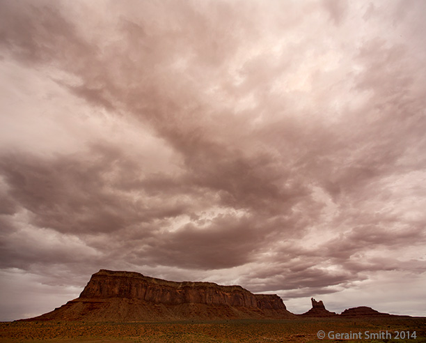 Clouds over Monument Valley Navajo Tribal Park, on the Arizona/Utah border
