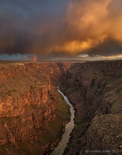 Storm over the Rio Grande Gorge taos new mexico rainbow life in taos