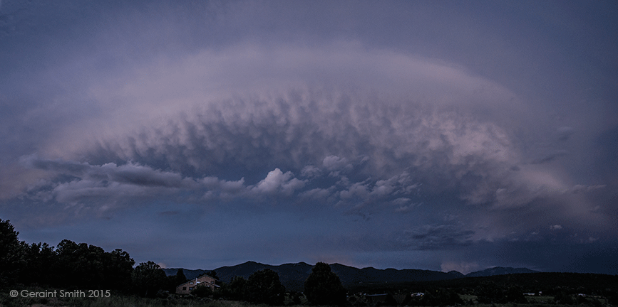 Twilight cloud over San Cristobal, New Mexico