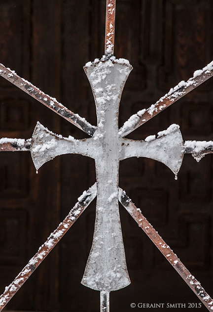 Winter cross, Taos New Mexico