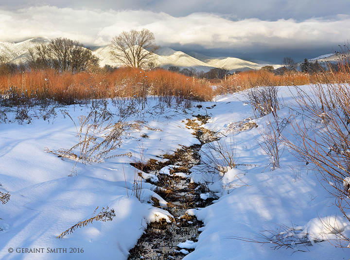 After the storm comes the calm taos mountain mtn acequia red willows