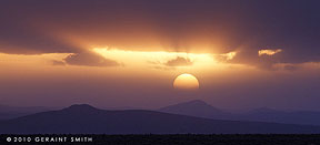 Sunset across the mesa