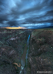 2015 August 04: As darkness falls over Rio Grande Gorge
