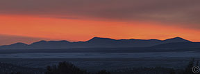 2013 December 02  A bit of a sunset over the Jemez Mountains, New Mexico