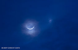 2009 February 28, The crescent moon and Venus last night (02-27-09)