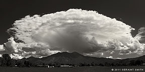 2011 July 25, A Mothership of a cloud over Pueblo Peak (Taos Mountain) 