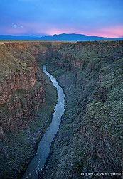 2009 June 11, Rio Grande twilight Taos,New Mexico