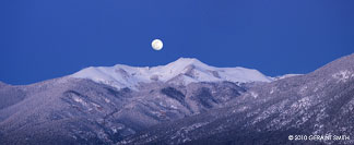 moonrise over vallecito peak