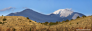 2010 November 02, Taos Mountain from Orilla Verde, Pilar, NM