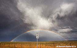 2014 September 30: Mesa rainbow and clouds on a photo tour yesterday taos new mexico