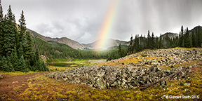 2015 September 01: Williams Lake rainbow ... Wheeler Peak Wilderness in the Carson National Forest, New Mexico