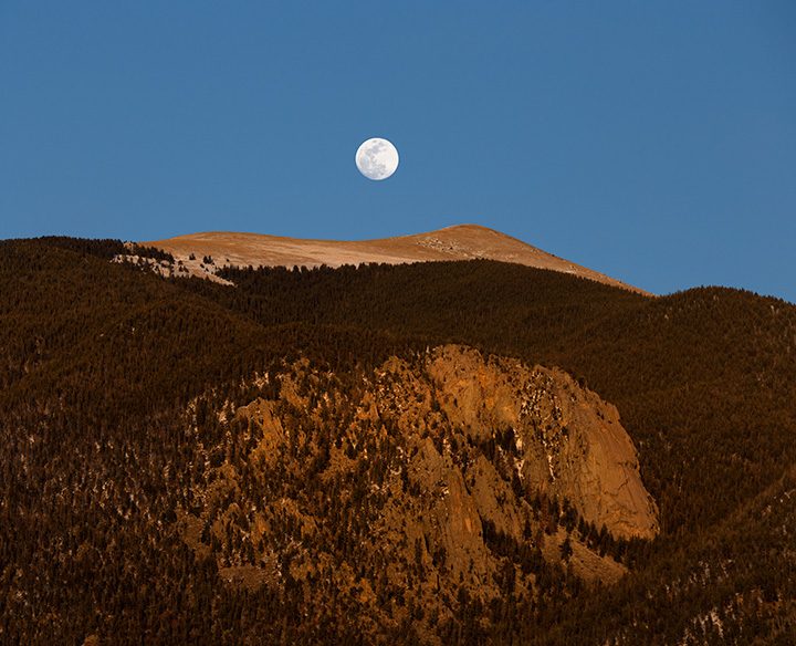 Sangre de Cristo Moon Rise, Northern New Mexico