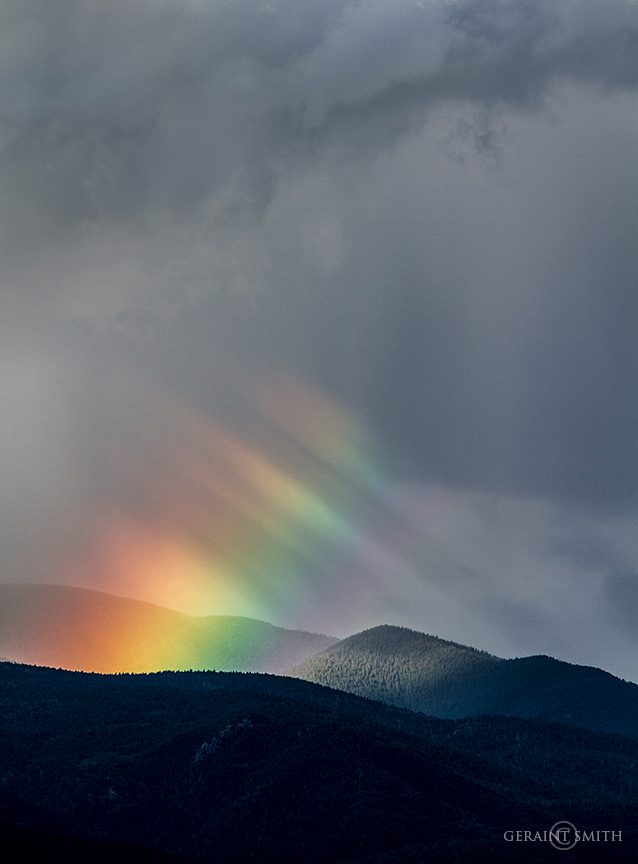 Rainbow prism in the sangre de cristo mountains