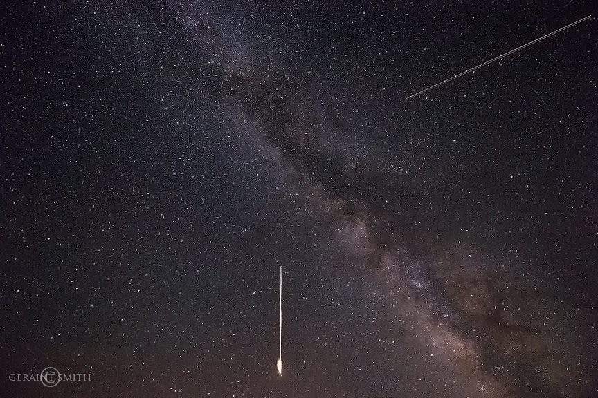 Perseid Meteor Shower and Milky Way