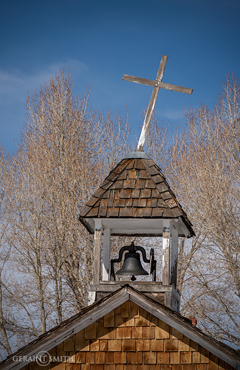 Crooked Cross On A Chapel In The San Luis Valley Colorado 