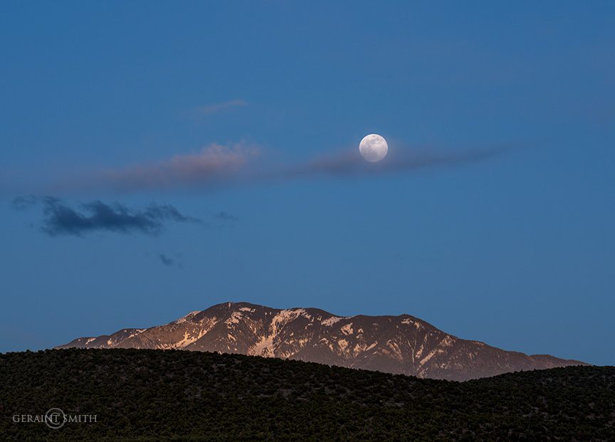 Taos Mountain Moon rise