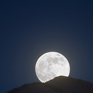 Moon rising over the Sangre de Cristo Mountains, NM.