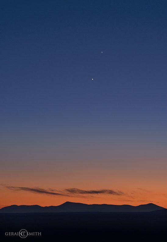 Venus, Jupiter, Jemez Mountains