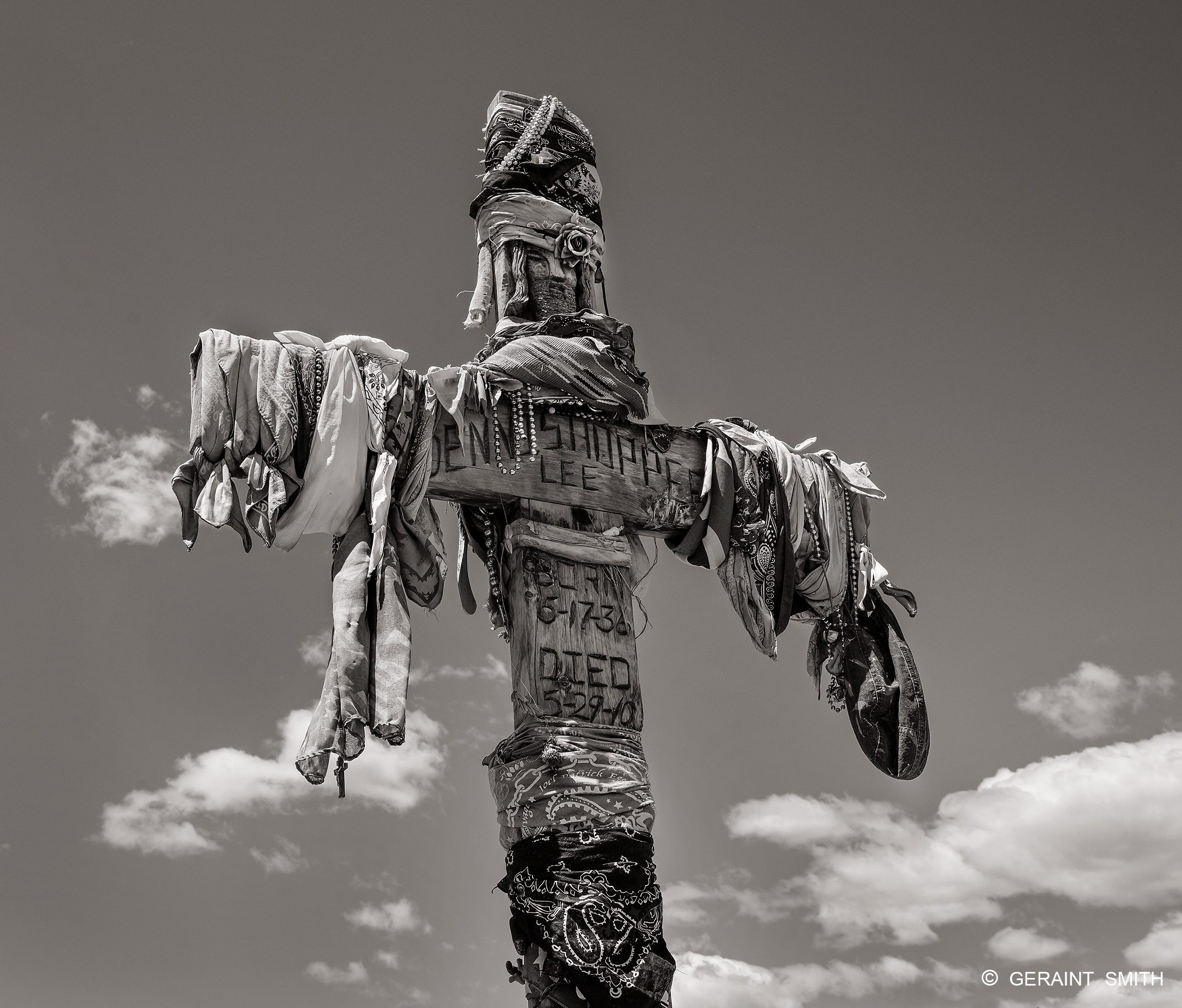 Dennis Hopper's last resting place, Ranchos de Taos, NM. 