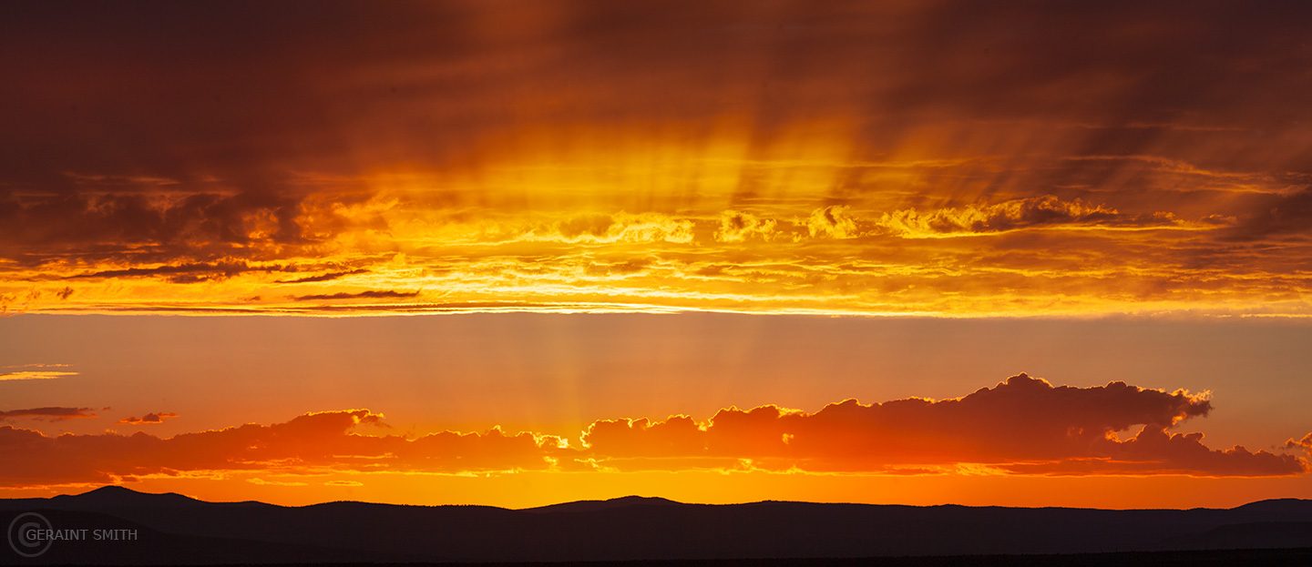 Sunset over the Taos Plateau Volcanic Field, New Mexico