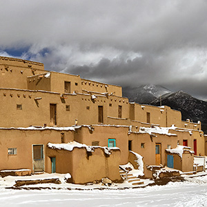 Photo of the Day Archive | 2016–2020 Taos Pueblo, Taos Mountain, Snow.