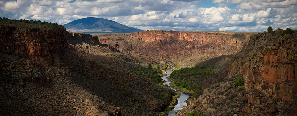 Rio Grande Gorge with Ute Mountain